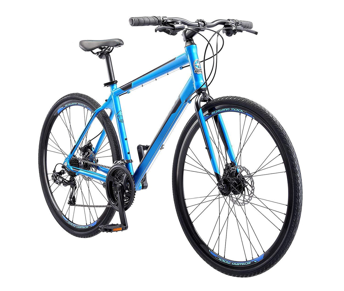 Schwinn Volare 1200 Men's Road Bike, 700C, Multiple Colors-Color:Blue,Style:Men's Flat Bar Road