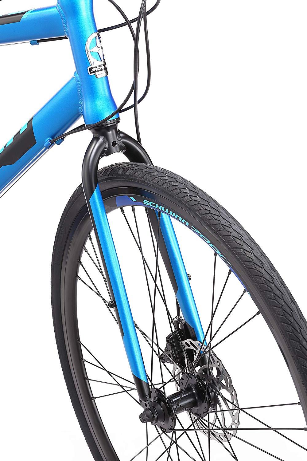 Schwinn Volare 1200 Men's Road Bike, 700C, Multiple Colors-Color:Blue,Style:Men's Flat Bar Road
