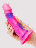 Lifelike Lover Luxe Realistic Multicoloured Silicone Dildo 7 Inch, Pink | Pink