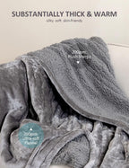 Heated Blanket Sherpa Electric Throw Blanket,  Soft Fleece Electric Blanket 50" x 60" with 10 Heating Levels  1 to 12 Hours Time Settings, Auto-Off Overheat Protection, Machine Washable