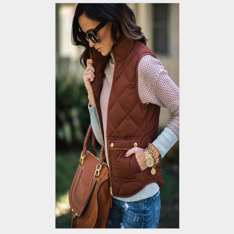 Windproof Warm Sleeveless Vest Waistcoats For Ladies