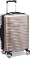 Jessica Hardside Expandable Luggage with Spinner Wheels (Rose Gold, Carry-On 21-Inch)
