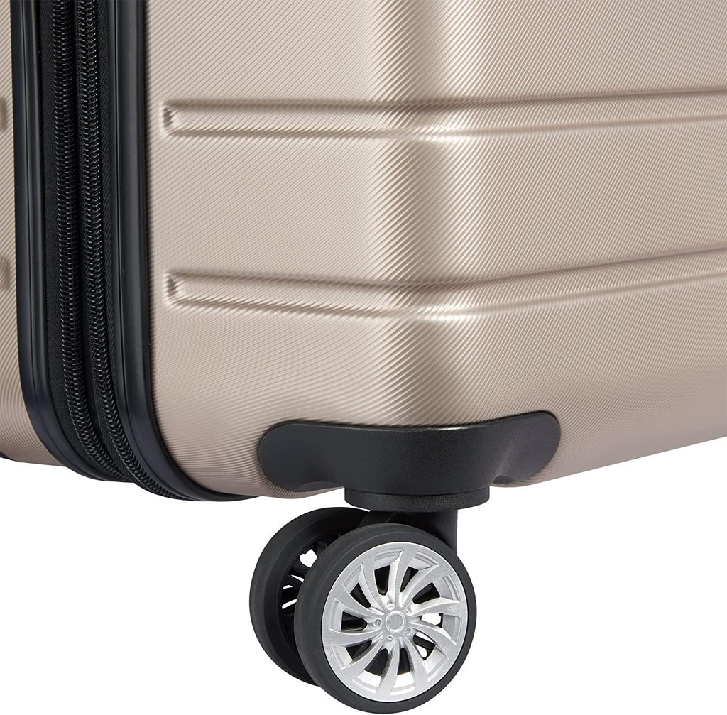 Jessica Hardside Expandable Luggage with Spinner Wheels (Rose Gold, Carry-On 21-Inch)
