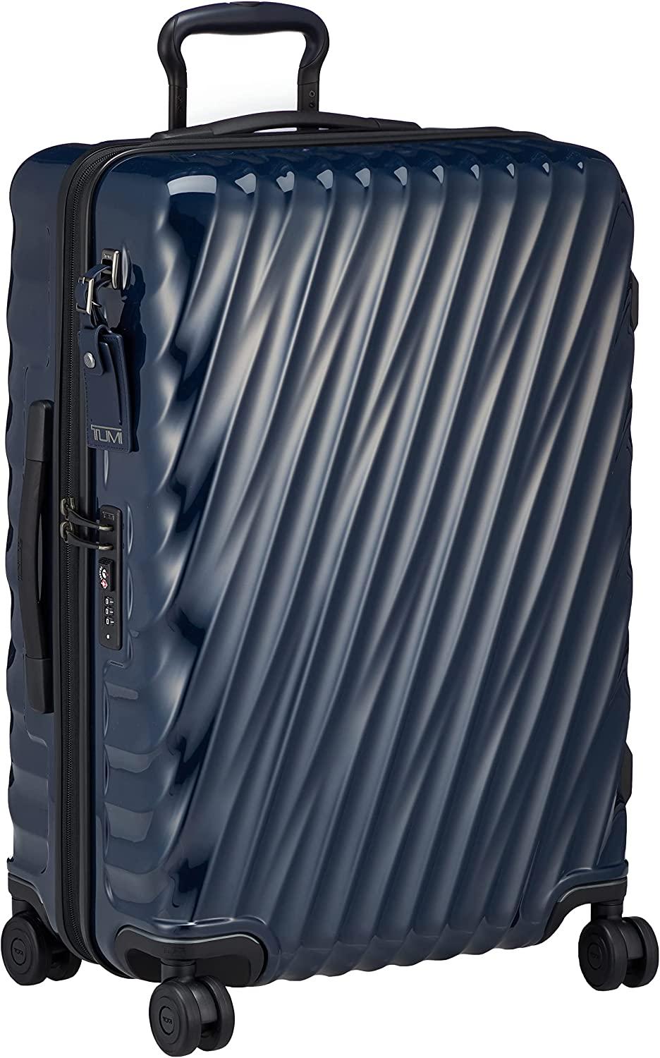 19 Degree Polycarbonate Short Trip Expandable 4 Wheel Packing Case Navy One Size
