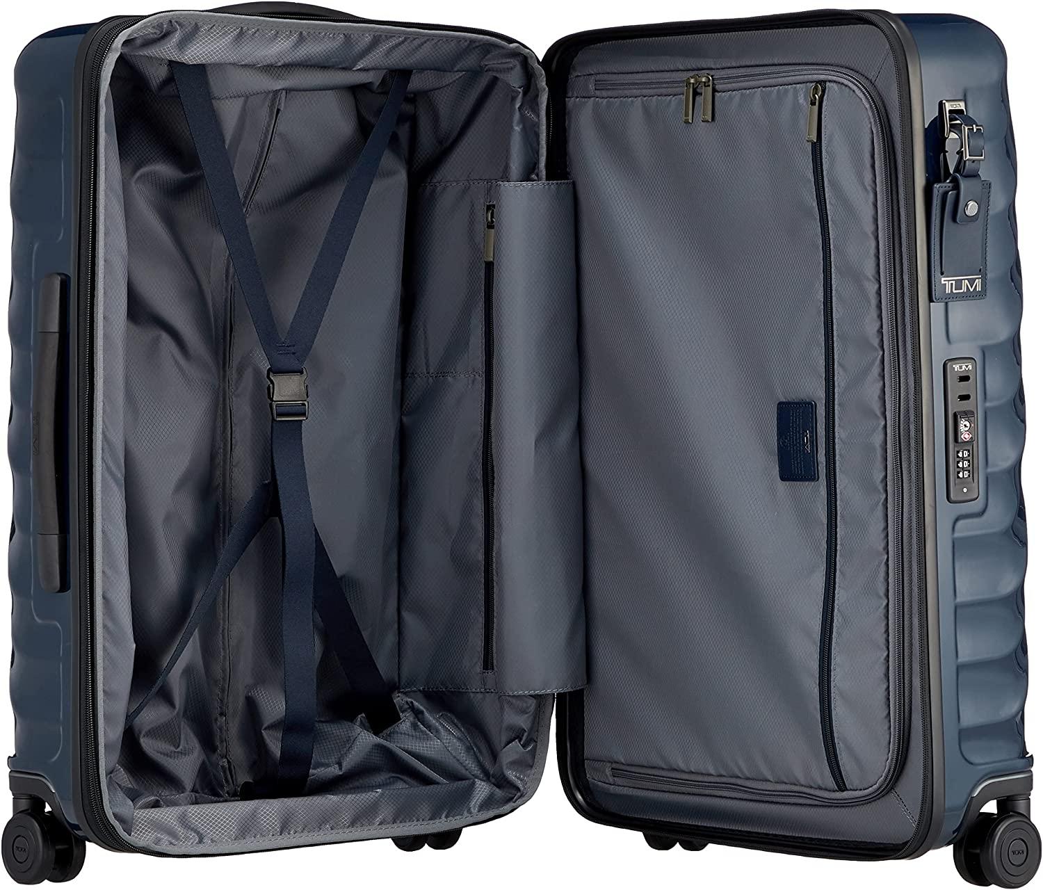 19 Degree Polycarbonate Short Trip Expandable 4 Wheel Packing Case Navy One Size
