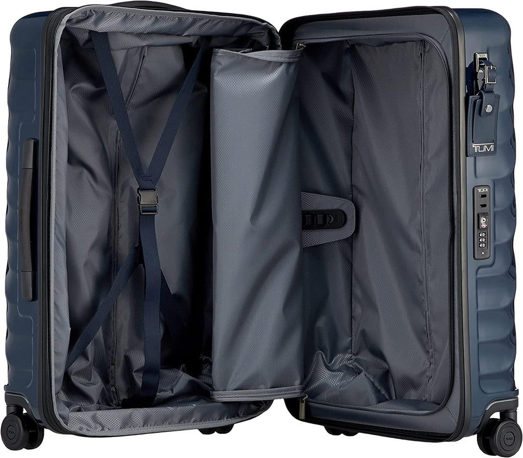 19 Degree Polycarbonate Short Trip Expandable 4 Wheel Packing Case Navy One Size