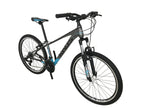 26" Mountain Bike 17" Frame with Front Suspension Fork Lightweight 27 Speed for Unisex Adult Junior