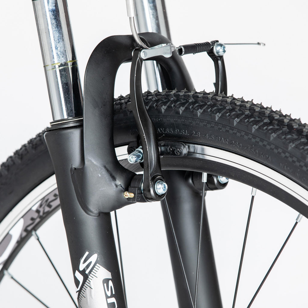 26" Mountain Bike 17" Frame with Front Suspension Fork Lightweight 27 Speed for Unisex Adult Junior