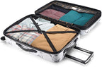 Moonlight Hardside Expandable Luggage with Spinner Wheels, Marble, Checked-Large 28-Inch