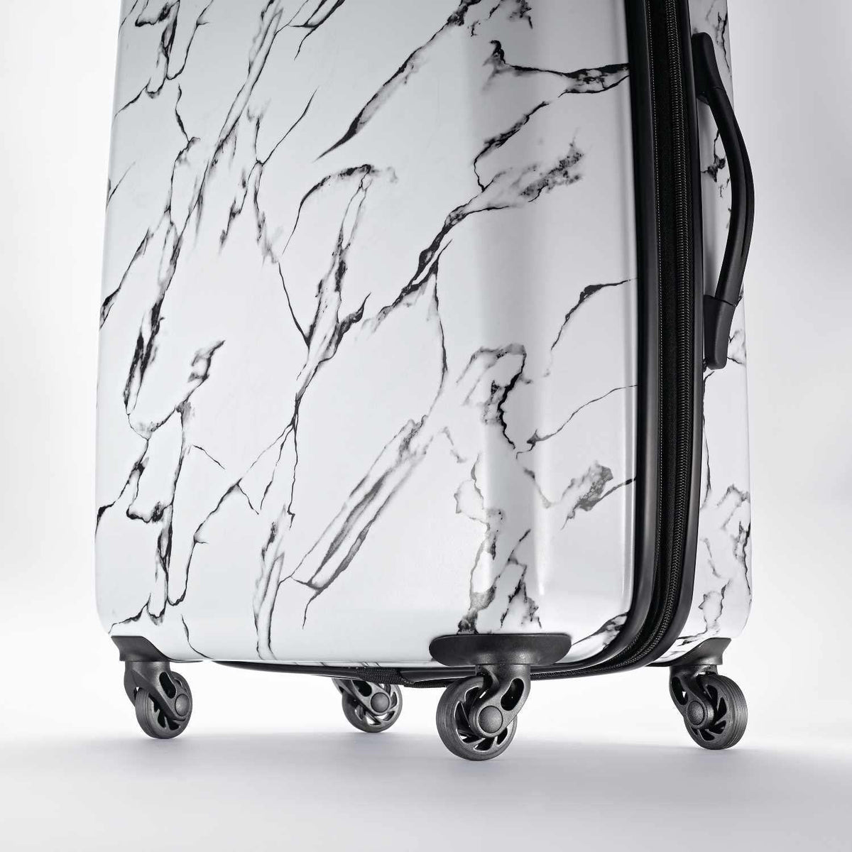 Moonlight Hardside Expandable Luggage with Spinner Wheels, Marble, Checked-Large 28-Inch