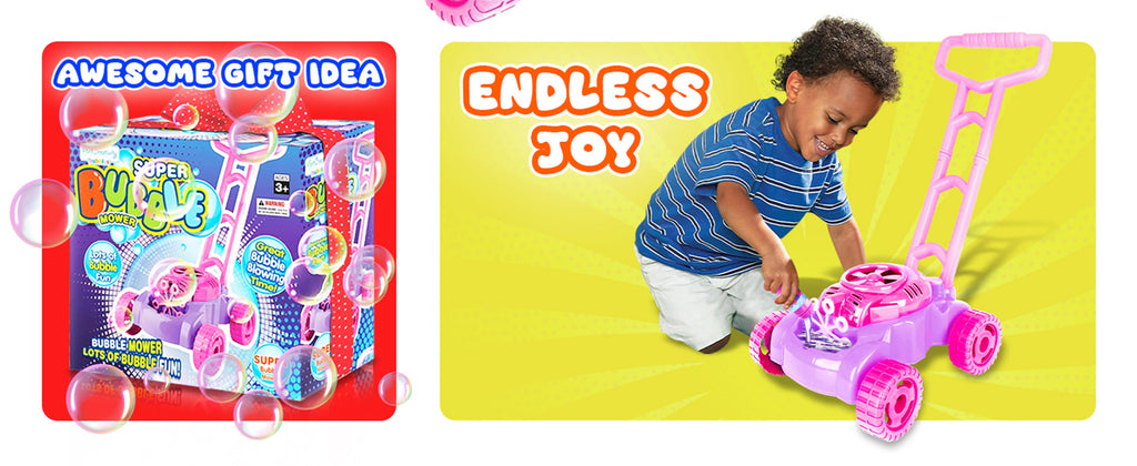 Bubble Lawn Mower for Toddlers 1-3, Bubble Machine for 1-Year-Old Girl Gifts, Toddler Outdoor Toys for 2-Year-Old Girl Birthday Gift, Push Summer Gardening Toys for Toddlers A1 2 3 +