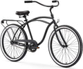 reezero Around Block Men's Cruiser Bike with Rear Rack (24-Inch and 26-Inch)