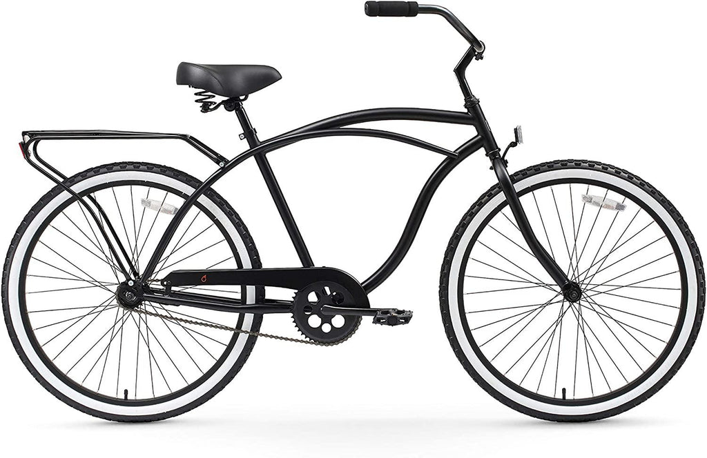 reezero Around Block Men's Cruiser Bike with Rear Rack (24-Inch and 26-Inch)