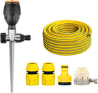 BBGS Ground Plug Garden Sprinkler with Tube, Automatic Lawn Water Sprinkler 360° Rotating Adjustable Lawn Sprinkler System for Lawn Grass Irrigation (Size : 30m)