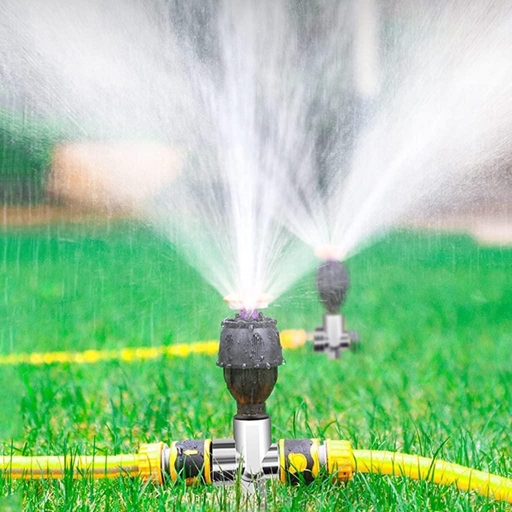 BBGS Ground Plug Garden Sprinkler with Tube, Automatic Lawn Water Sprinkler 360° Rotating Adjustable Lawn Sprinkler System for Lawn Grass Irrigation (Size : 30m)