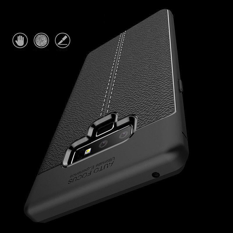 Phone Case - Luxury Litchi Leather Soft Silicon Anti-knock Cover For Samsung Note 9/8 S9 S8/Plus