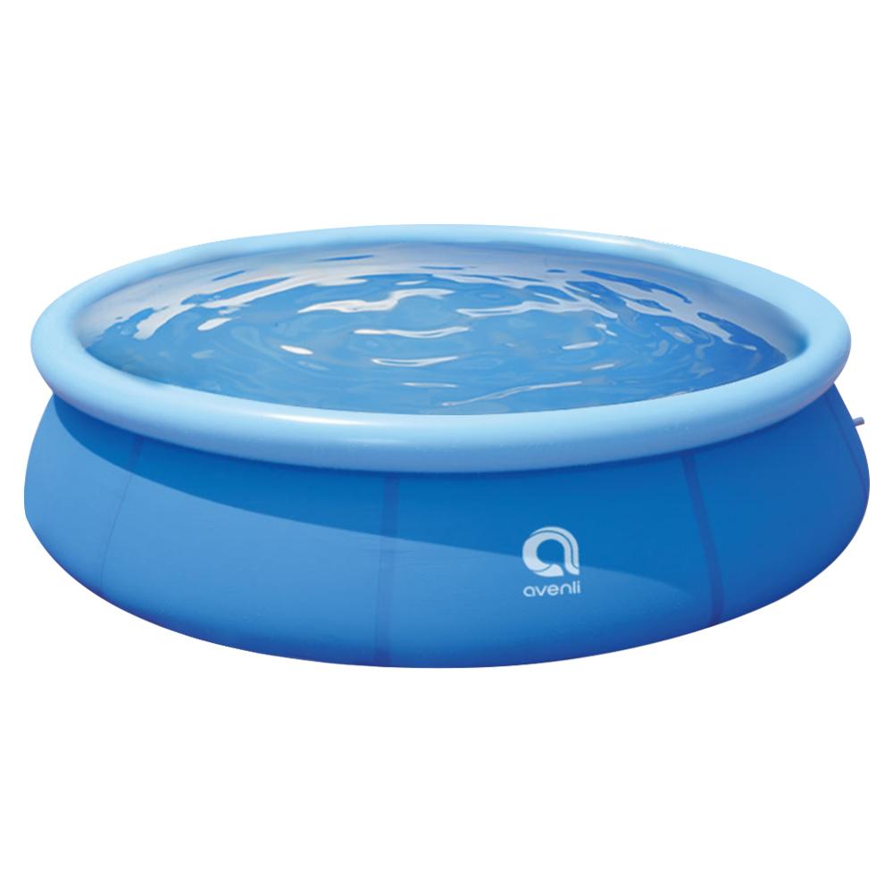 willstar round inflatable pool pvc thickened lounge pool blow up kiddie pool for family outdoor garden backyard (7.87*2 ft)