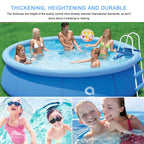willstar round inflatable pool pvc thickened lounge pool blow up kiddie pool for family outdoor garden backyard (7.87*2 ft)