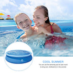 willstar round inflatable pool pvc thickened lounge pool blow up kiddie pool for family outdoor garden backyard (7.87*2 ft)