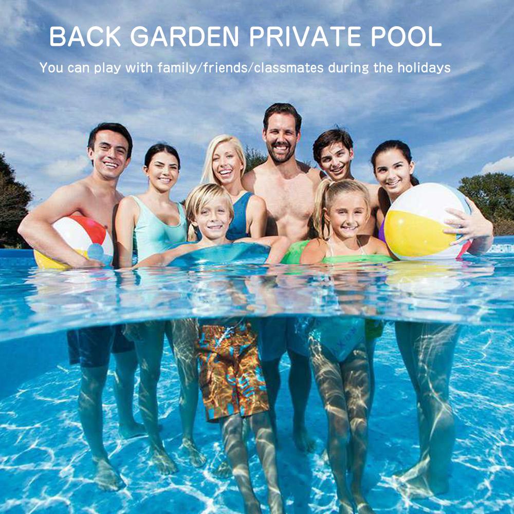 willstar round inflatable pool pvc thickened lounge pool blow up kiddie pool for family outdoor garden backyard (7.87*2 ft)