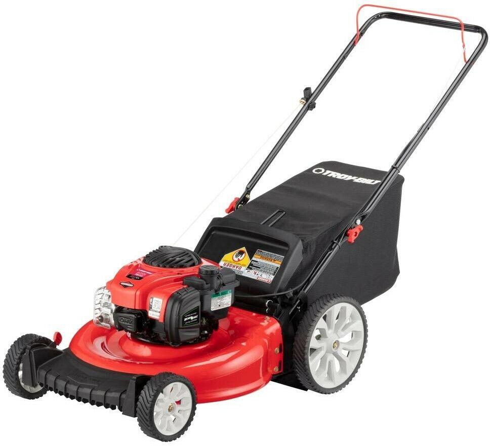 Gas Mower 140 cc Walk Behind Push with 2-in-1 cutting TriAction Cutting System