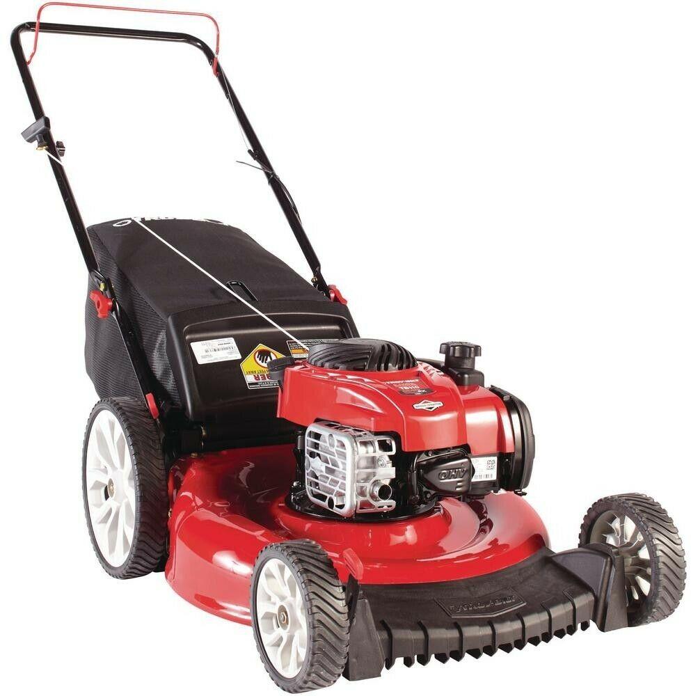 Gas Mower 140 cc Walk Behind Push with 2-in-1 cutting TriAction Cutting System