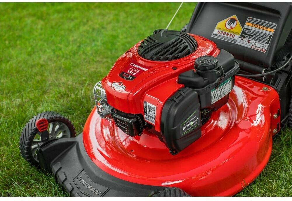 Gas Mower 140 cc Walk Behind Push with 2-in-1 cutting TriAction Cutting System