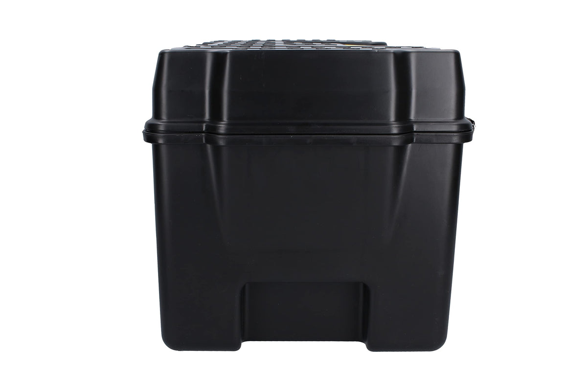 Tool Box - 21" x 11" x 10" Mobile Tool Carrier with Moulded ABS Plastic Construction & Dual Latching Metal Clasp  - CPS20 , Black