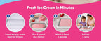 Rolled Ice Cream Maker Kit - Ice Cream Cold Plate Makes Delicious Treats - Rolled Ice Cream Tray is Perfect  Ice Cream Maker - Roll Ice Cream Maker for Kids & Family