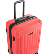 Rover Suitcases Hardside Luggage with Spinner Wheels, Red, 3-Piece Set (20/24/28)