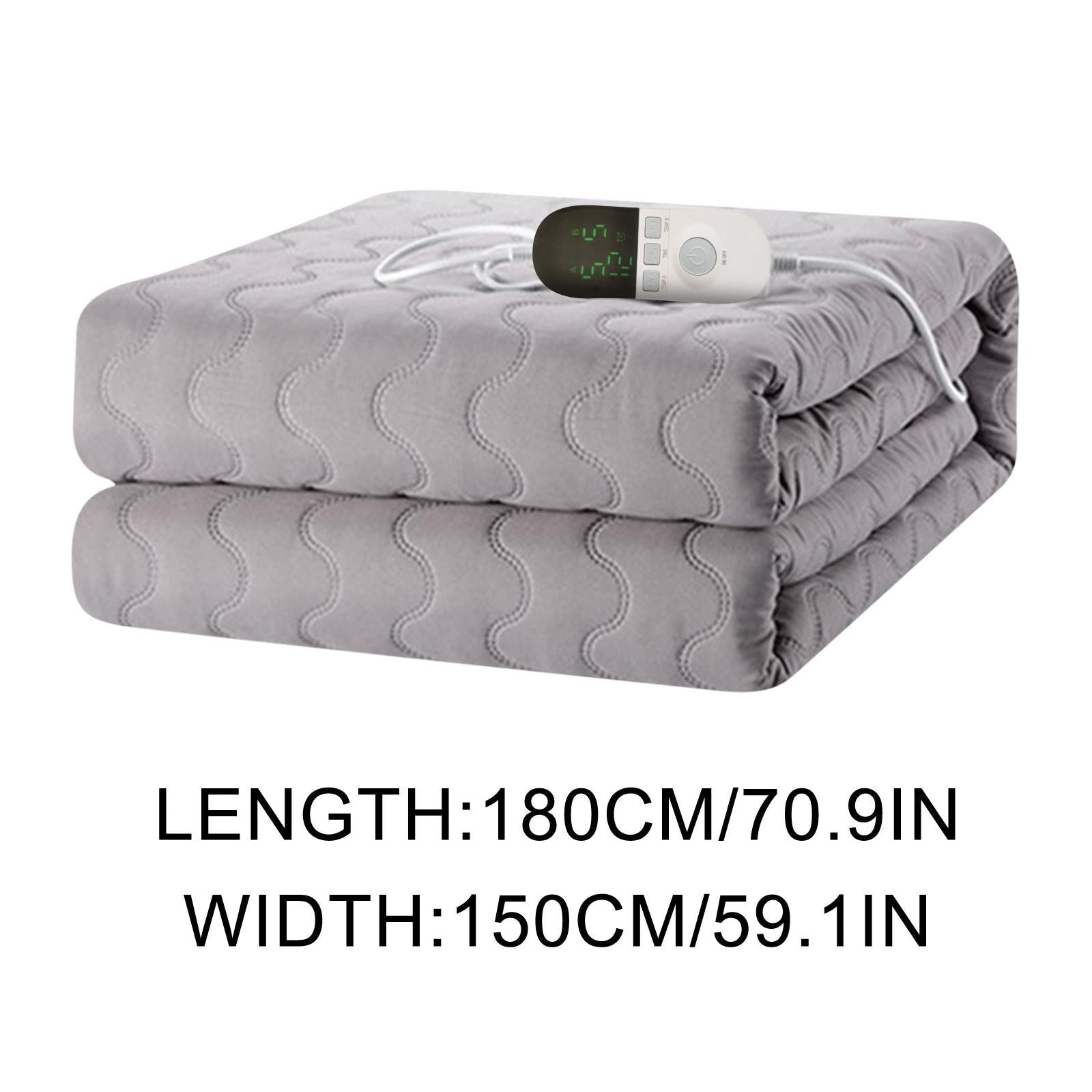 Gzztg Heated Blanket Heated Mattress Pad Single Control Easy Set and Fast Heating Technology Detachable Electric Heating Bed Toppers Home