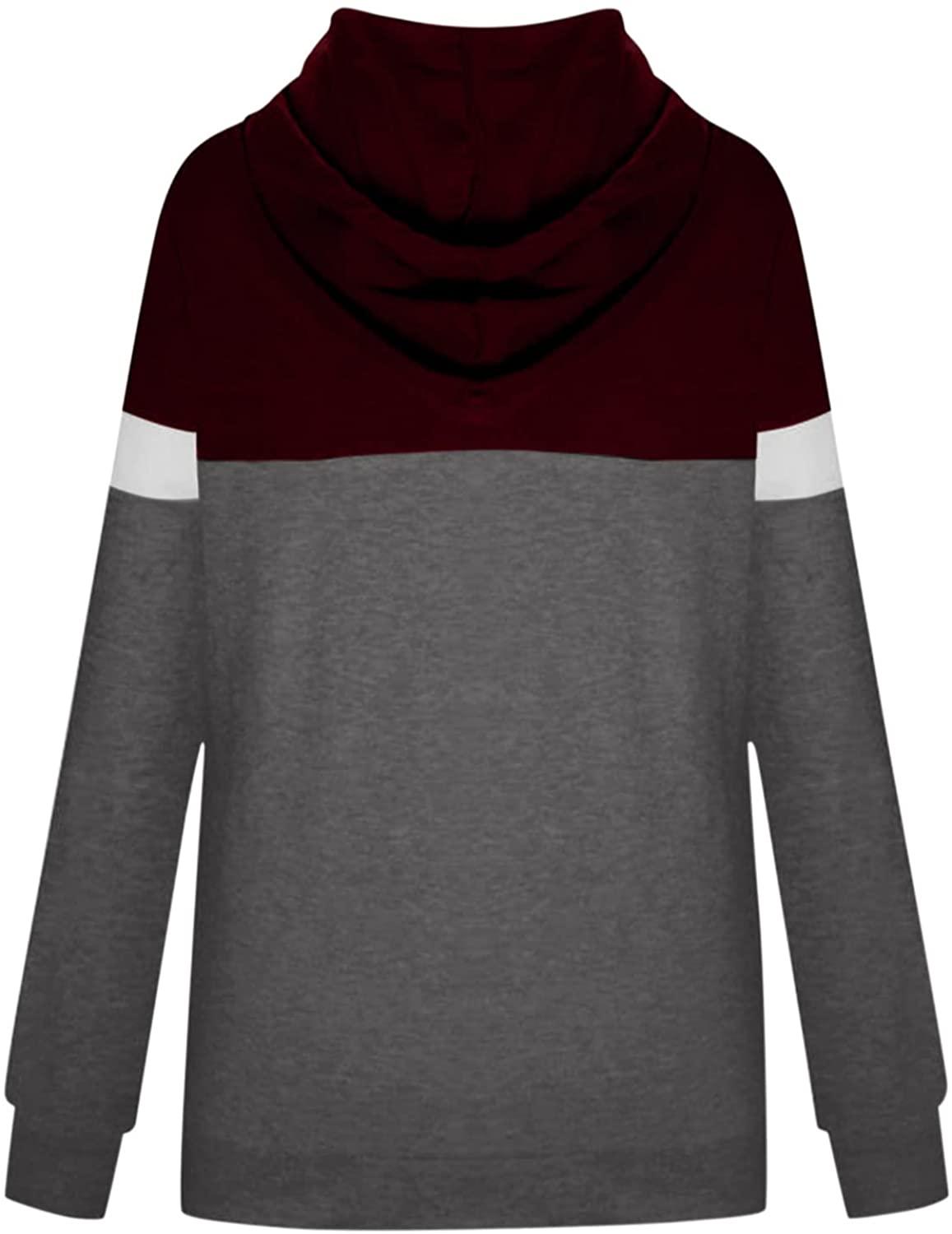 Women's V-Neck Button Causal Long Sleeve Tops Henley Blouse Loose T Shirt