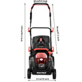 40V 16 Inch Cordless Twin Force Lawn Mower, 2x4Ah Batteries With Charger Include