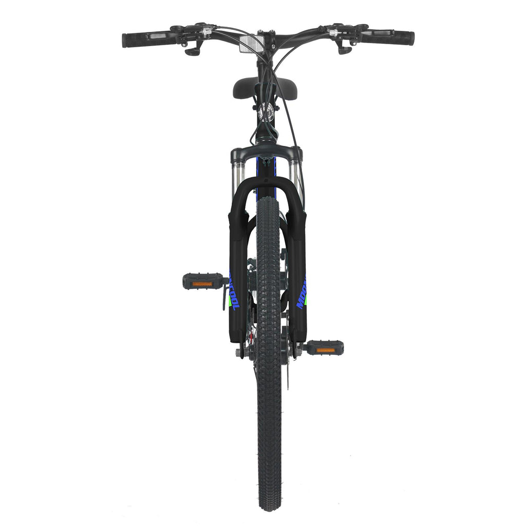 Lilypelle 26 inch 21 Speed Mountain Bike Aluminum Frame Double Disc Brake Suspension Fork MTB Black&amp;Blue