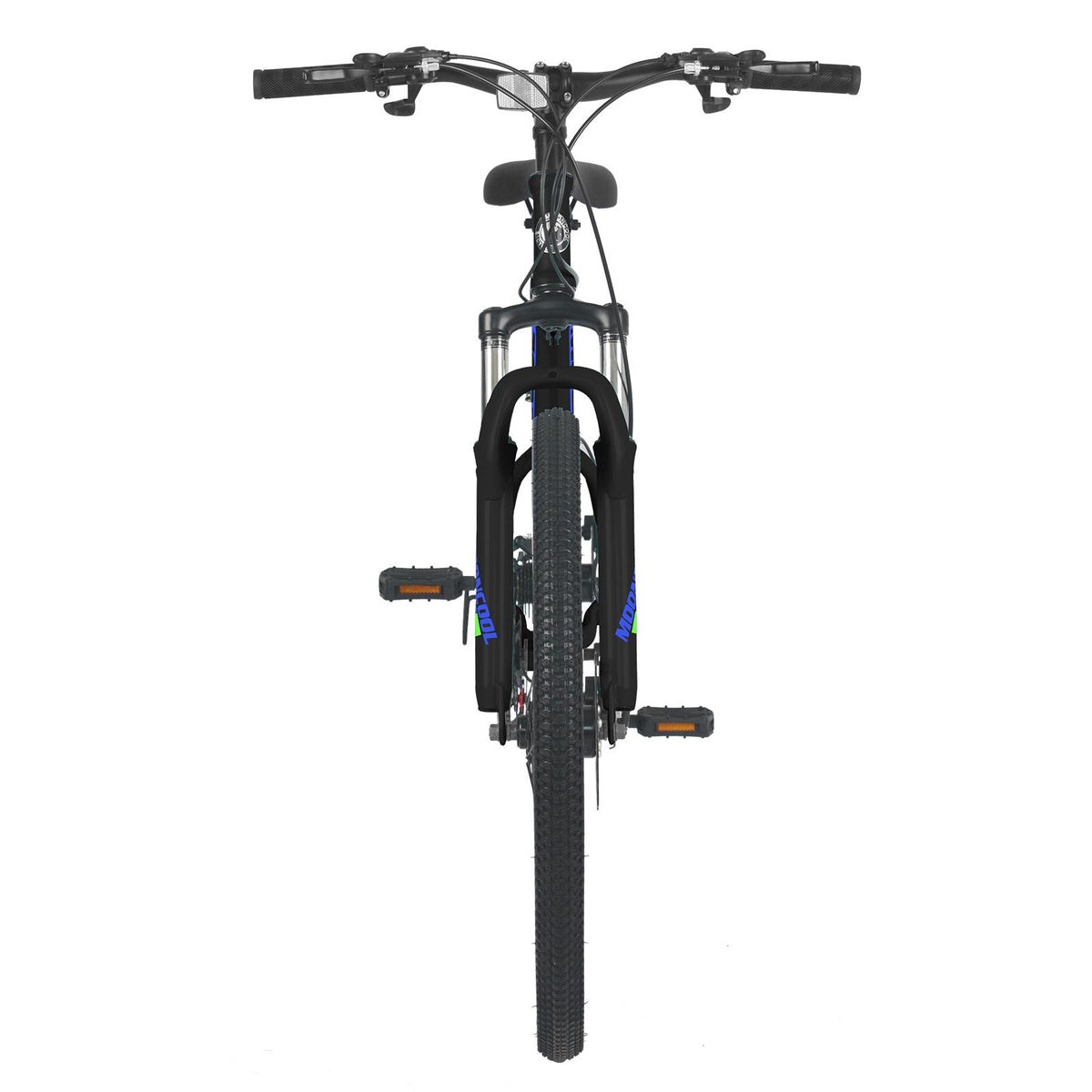 Lilypelle 26 inch 21 Speed Mountain Bike Aluminum Frame Double Disc Brake Suspension Fork MTB Black&amp;Blue