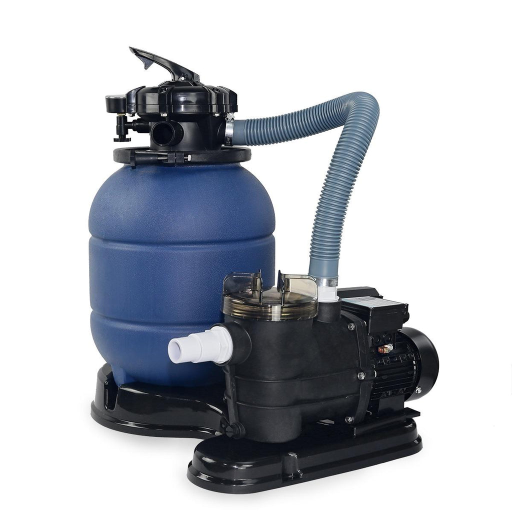 xtremepowerus 13" sand filter with 3/4hp pool pump 4-way valve above ground pool set with stand kit