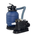 xtremepowerus 13" sand filter with 3/4hp pool pump 4-way valve above ground pool set with stand kit