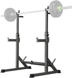 Squat Rack, Multi-Function Adjustable Barbell Rack, Max Load 500 LBS Bench Press Stands, Adjustable Weight Rack Dip Stand Fitness Barbell Bench Home Gym