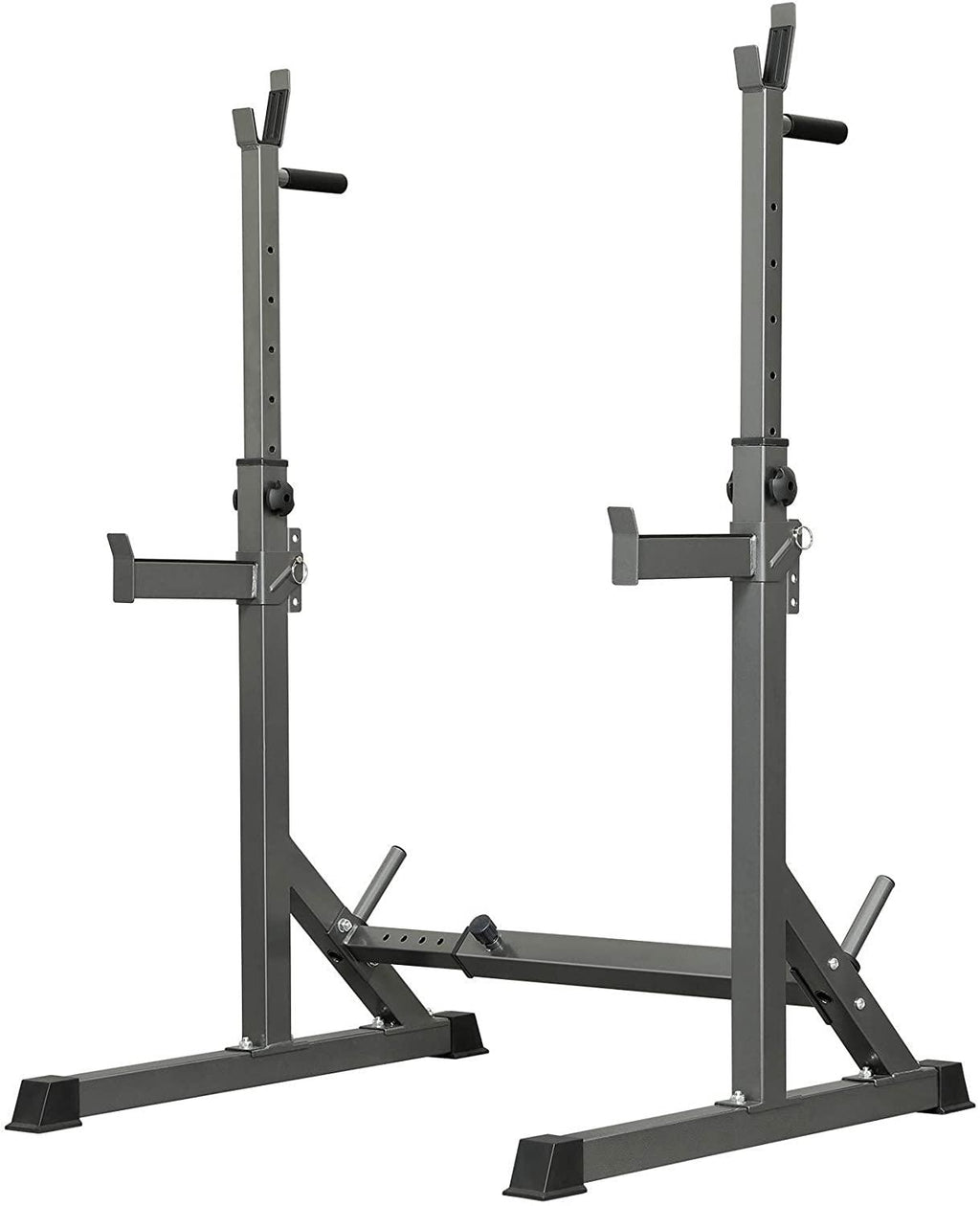 Squat Rack, Multi-Function Adjustable Barbell Rack, Max Load 500 LBS Bench Press Stands, Adjustable Weight Rack Dip Stand Fitness Barbell Bench Home Gym