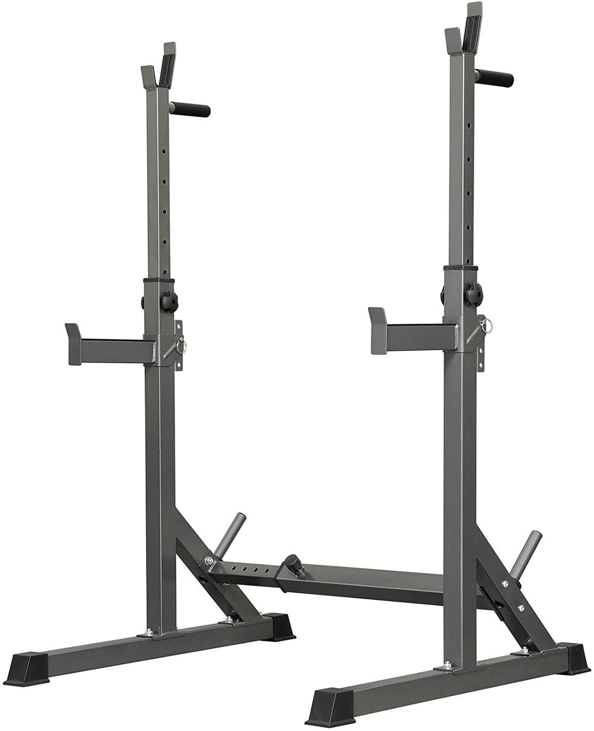Squat Rack, Multi-Function Adjustable Barbell Rack, Max Load 500 LBS Bench Press Stands, Adjustable Weight Rack Dip Stand Fitness Barbell Bench Home Gym