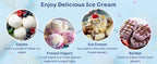 Ice Cream Maker Attachment for  Stand Mixers, Ice Cream Maker Machine Compatible with 4.5QT and Larger  Mixers, 2-Quart Capacity, Sorbet and Gelato Maker Accessory by