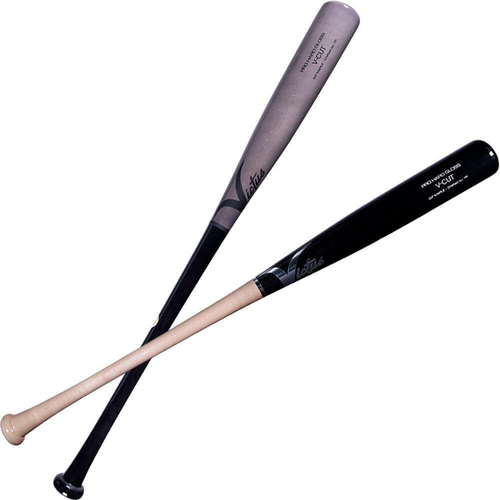 Victus V-Cut Hard Maple Baseball Bat: VGPC-BK/GY 33 inch