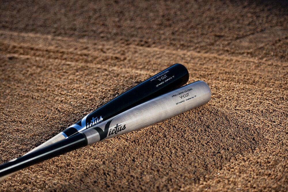 Victus V-Cut Hard Maple Baseball Bat: VGPC-BK/GY 33 inch