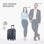 Omni PC Hardside Expandable Luggage with Spinner Wheels, Teal, Carry-On 20-Inch