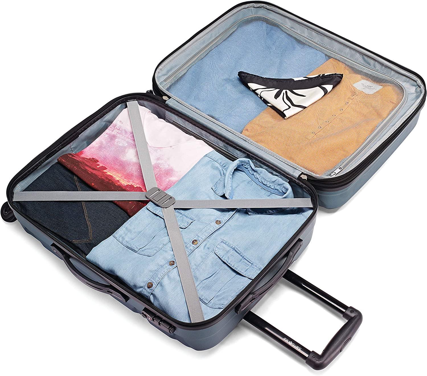 Omni PC Hardside Expandable Luggage with Spinner Wheels, Teal, Carry-On 20-Inch
