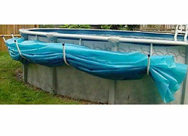 aboveground swimming pool solar blanket cover saddle - set of 5 brackets