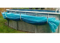 aboveground swimming pool solar blanket cover saddle - set of 5 brackets