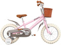 PHOENIX  14 16 18 Inch Kids Bike with Basket and Training Wheels, Handbrakes for 3-8 Years Old Girls &amp;Boys Toddler