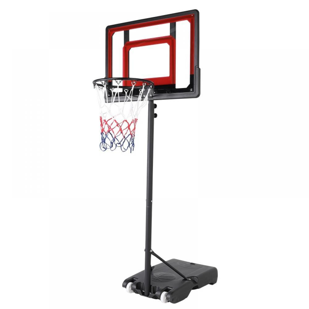 Clearance Sale! In-Ground Basketball System with Adjustable-Height Tempered Glass Backboard and Pro-Style Breakaway Rim