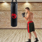 Punching Bag Filled Set , 47 x 14 inches Boxing Hanging Heavy Bag for Kickboxing Fitness Training Muay Thai MMA, Martial Arts, Home Gym